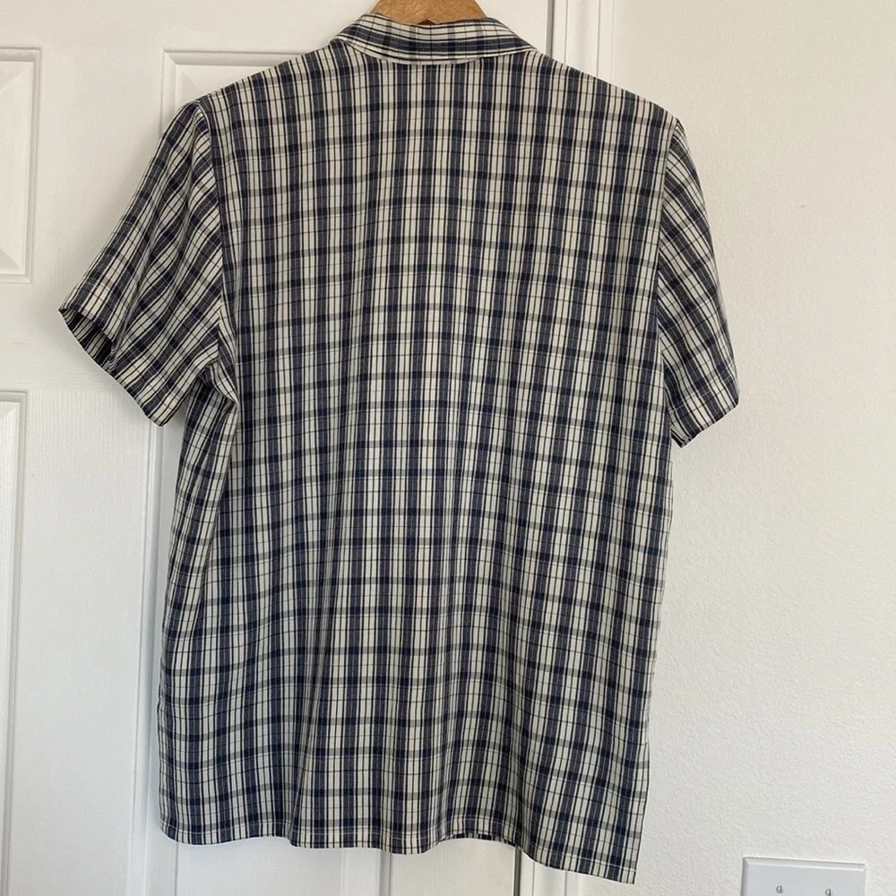 Karen Scott button down shirt with vintage vibes.